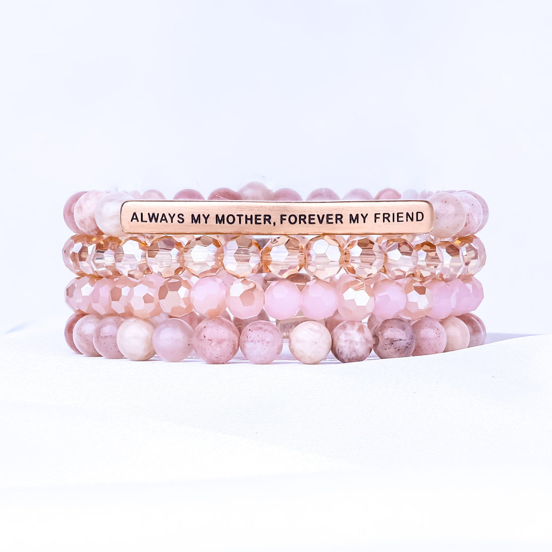 ALWAYS MY MOTHER 4 BRACELET GIFT SET - SUNSTONE - Inspiration Co.