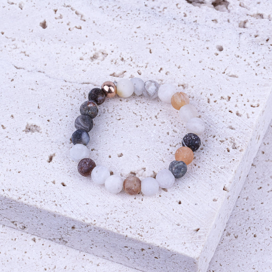 EARTHSTONE STRETCH RING - BAMBOO - Inspiration Co.