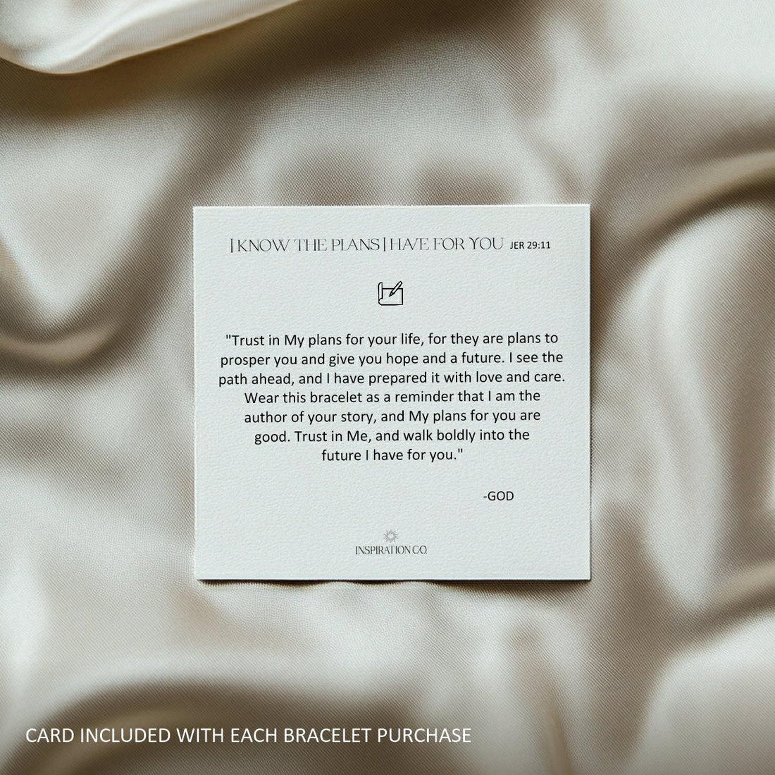 I KNOW THE PLANS I HAVE FOR YOU - JER. 29:11 - Inspiration Co.