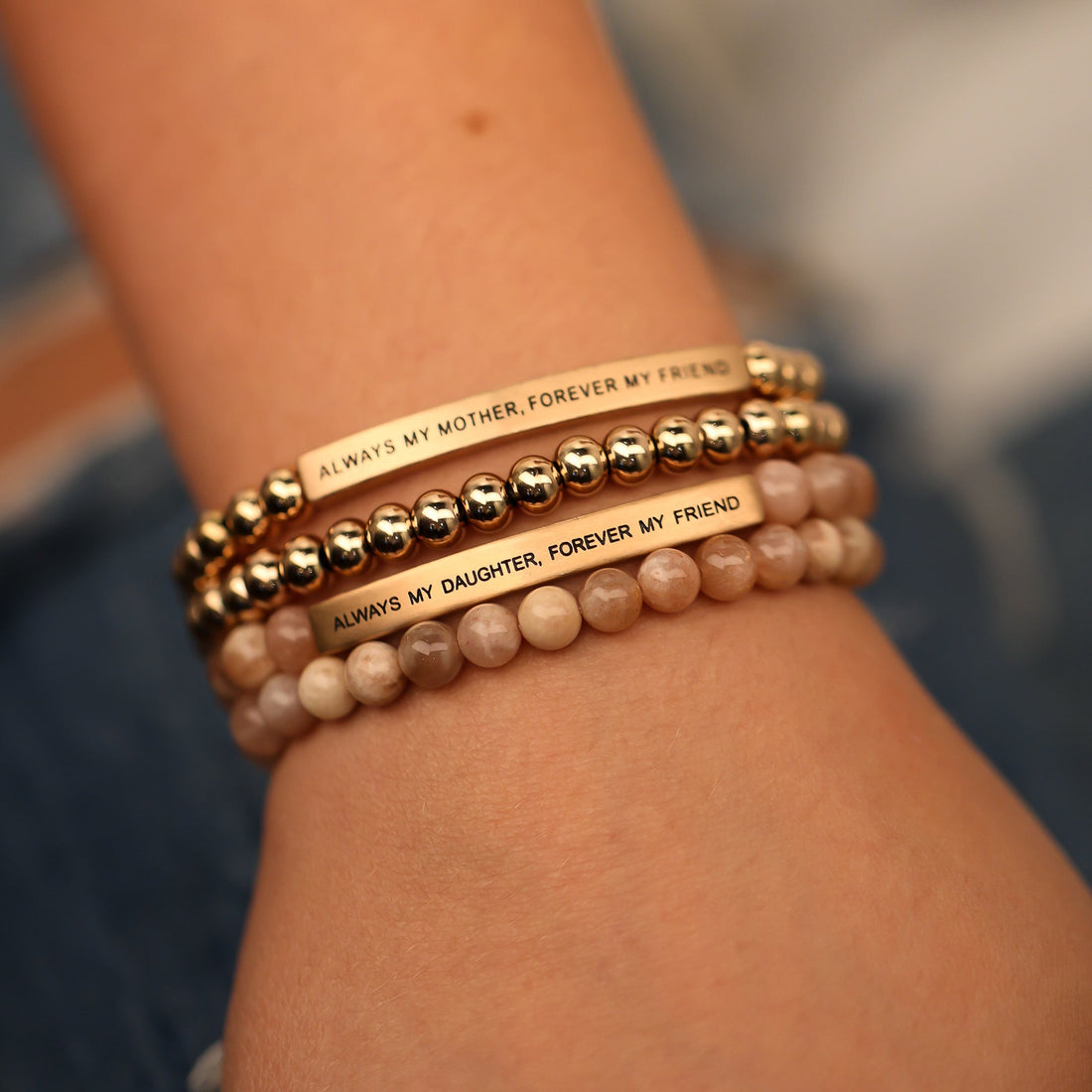 MOTHER / DAUGHTER GIFT SET - ROSE GOLD&amp;SUNSTONE - Inspiration Co.