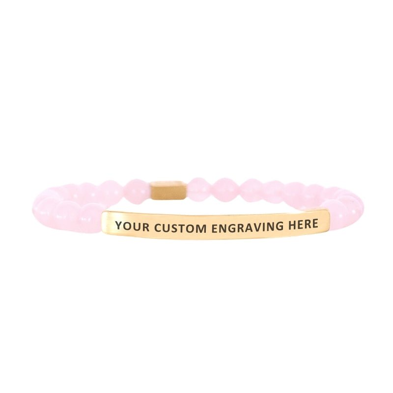 Rose Quartz Custom Bracelet - Inspiration Co.